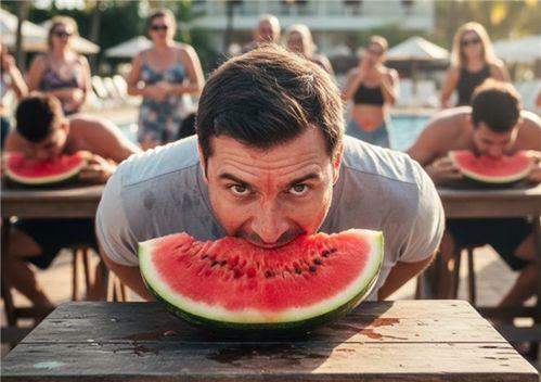 吃瓜比赛的人,一场吃瓜比赛的传奇人生  第2张